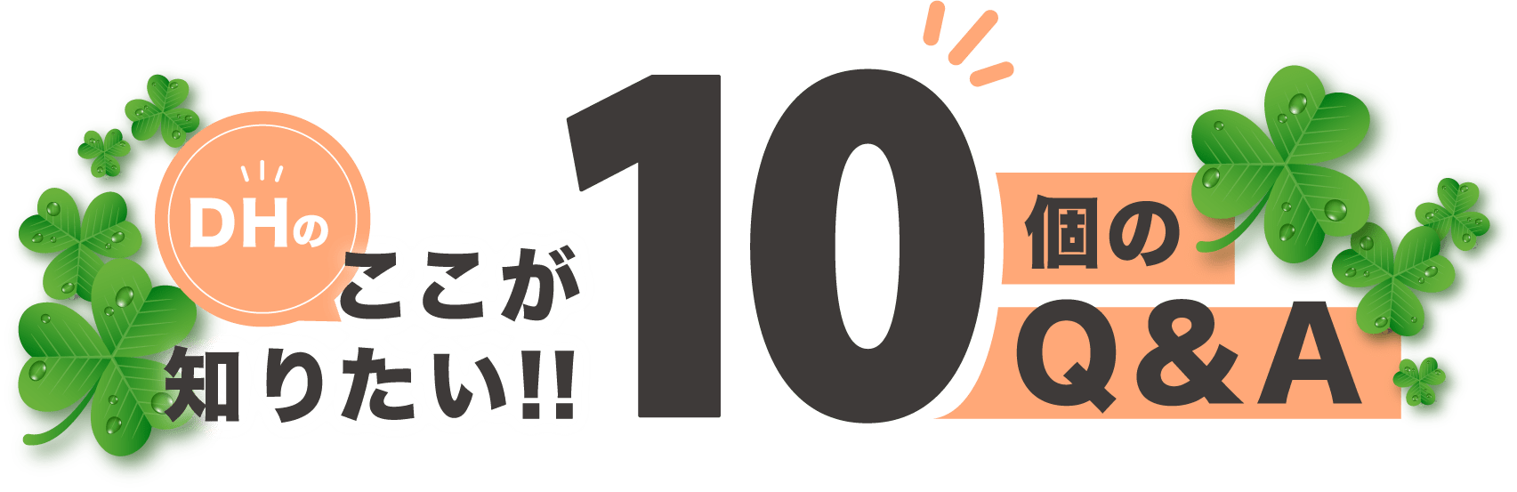 DHのここが知りたい！！10個のQ&A